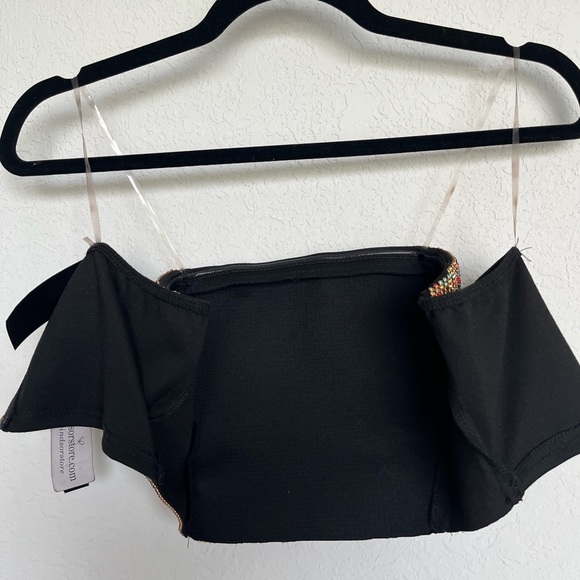 Windsor Multicolor Bedazzled Bandeau Top - Picture 2 of 2